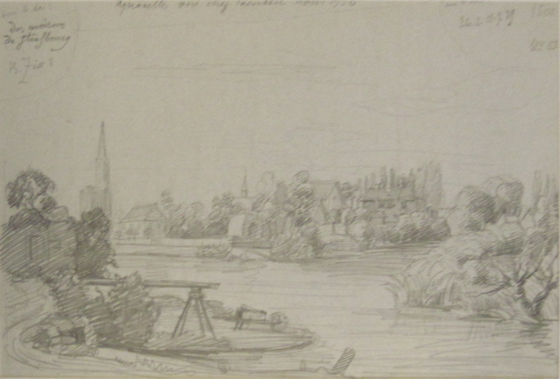 VUE DES ENVIRONS DE STRASBOURG : LE WACKEN_0