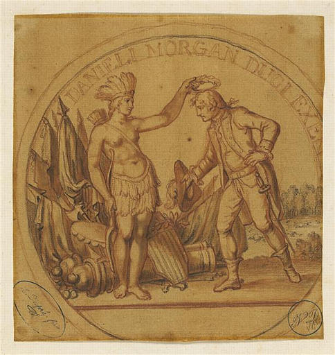 PREMIER PROJET POUR LA MEDAILLE DU GENERAL DANIEL MORGAN COMMANDEE PAR LE CONGRES AMERICAIN_0