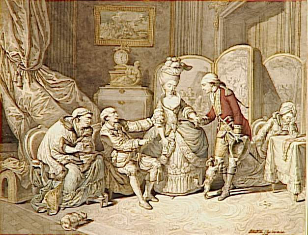 Les adieux de l'officier, Pierre Alexandre Wille, 1776