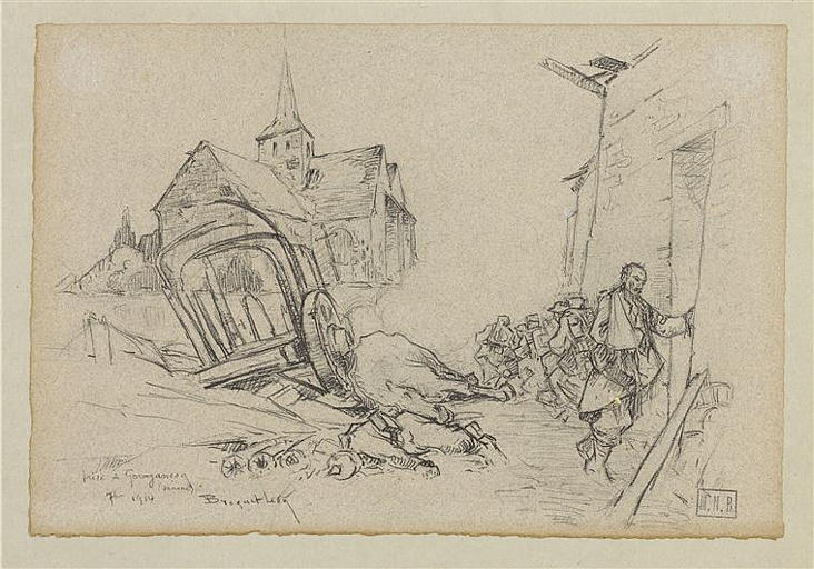 Prise de Gourgançon 1914, Espérance Léon Broquet, 1914