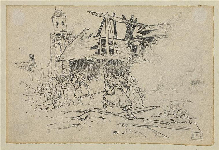 Entrée des français dans Reuves 1914_0