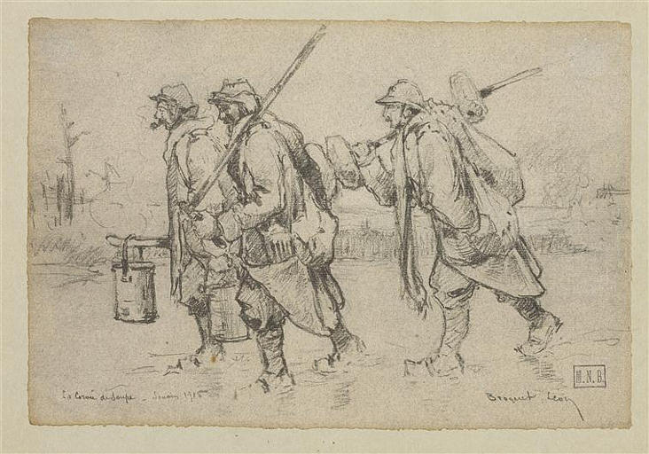 La corvée de soupe, Souain 1915_0