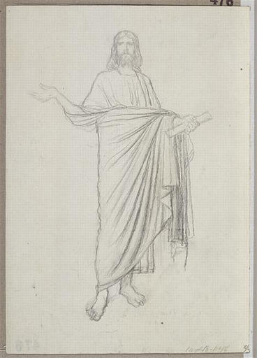 CHRIST DEBOUT, Ernest Hébert, 1874 entre,1884 et