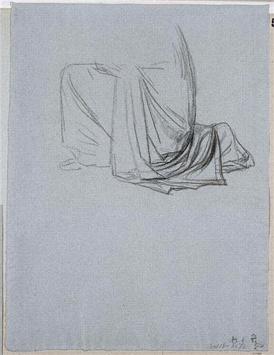 ETUDE DE LA DRAPERIE DE SAINTE GENEVIEVE_0