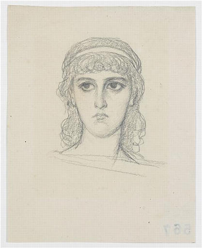 LA TETE DE L'ANGE DES GAULES, Ernest Hébert, 1874 entre,1884 et