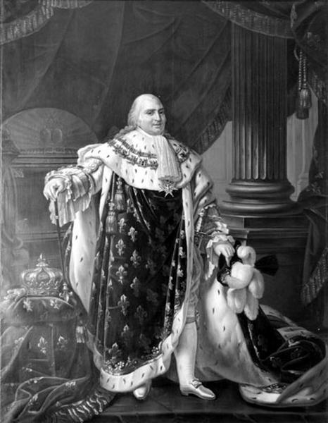 PORTRAIT EN PIED DE LOUIS XVIII_0