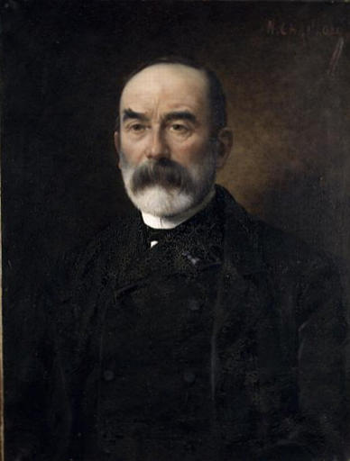 PORTRAIT DE LUCIEN DECOMBE, CONSERVATEUR DU MUSEE ARCHEOLOGIQUE DE RENNES DE 1879 A 1905_0