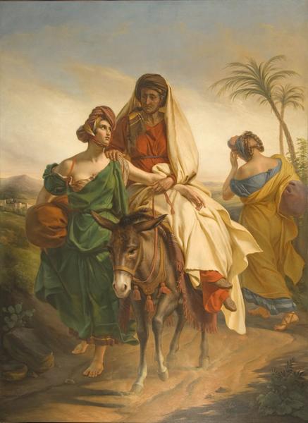 SCENE TIREE DE LA BIBLE (RUTH ET NOEMI) ; NOEMI QUITTE LA TERRE DE MOAB, Alexandre Denis Abel De Pujol, 1832
