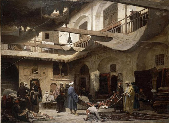 LE BAZAR DES TAPIS DANS LE KHAN-KHABIL AU CAIRE_0