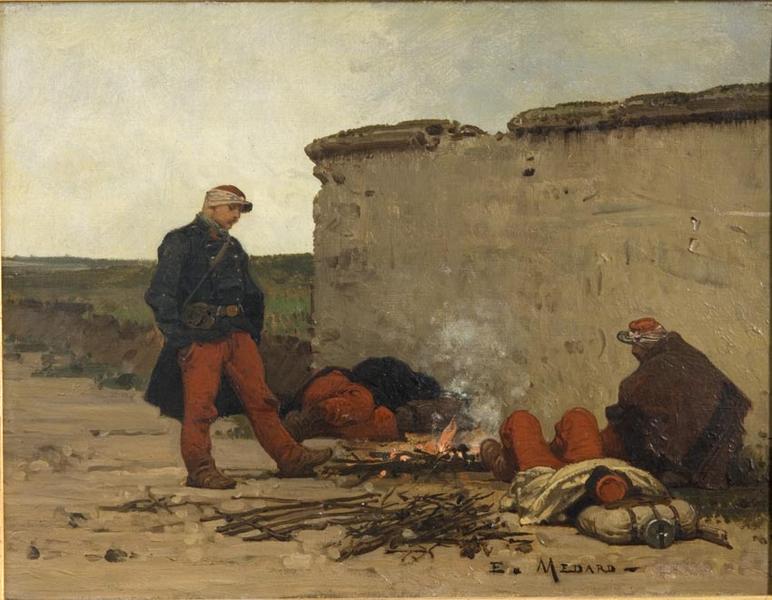 EN GRAND'GARDE, Eugène Medard, 2e moitié 19e siècle