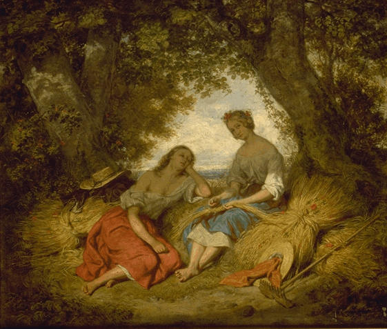 PAYSAGE, REPOS DES MOISSONNEURS_0