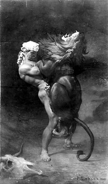 BERGER ETOUFFANT UN LION_0