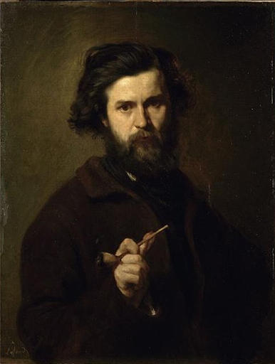 PORTRAIT DE L'ARTISTE, François Henri Alexandre Lafond, 3e quart 19e siècle