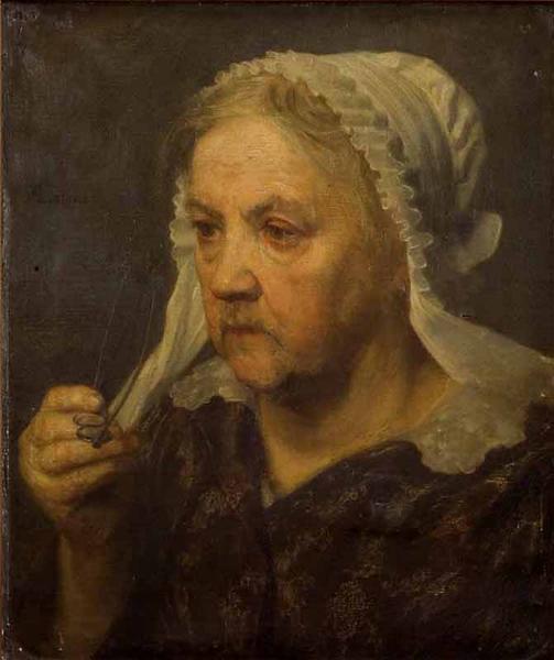 PORTRAIT DE SA MERE, François Henri Alexandre Lafond, 3e quart 19e siècle