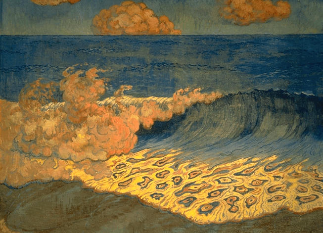 MARINE BLEUE, EFFET DE VAGUES_0