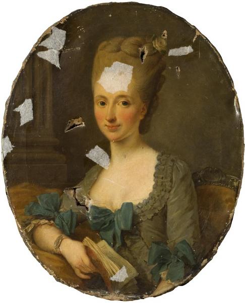 PORTRAIT DE LA COMTESSE DE PIRE, NEE HELENE MARIE EON DU VIEUX-CHATEL_0