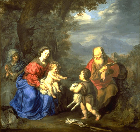 SAINTE FAMILLE DANS UN PAYSAGE_0
