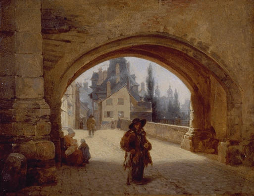 VUE DE L'ARCADE DE L'ANCIEN HOPITAL SAINT-YVES A RENNES_0