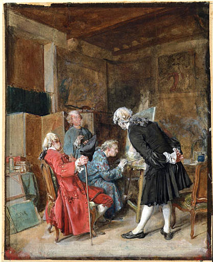 Les amateurs de tableaux, Ernest Meissonier, 1860