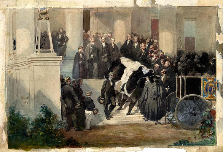 Funérailles du roi Louis Philippe à Claremont_0