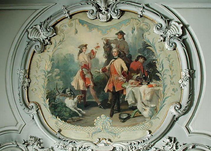 CHANTILLY AU XVIIIE SIECLE, DEJEUNER DE CHASSE_0