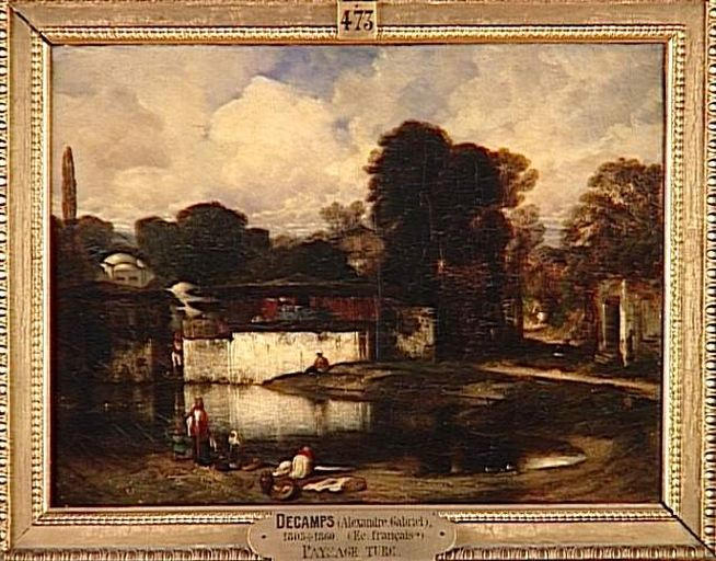 PAYSAGE TURC, Alexandre Gabriel Decamps, 1833 avant