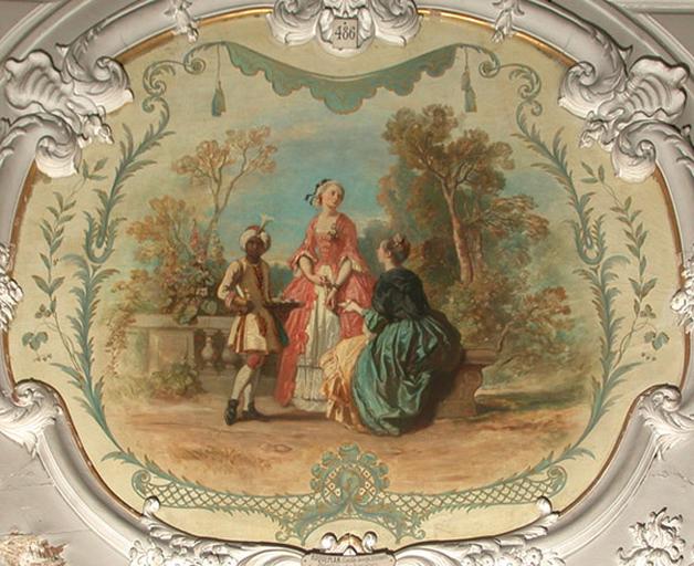 CHANTILLY AU XVIIIE SIECLE, GOUTER DANS LE PARC_0