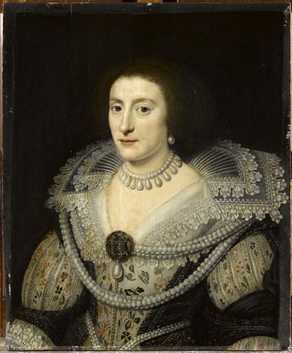 ELISABETH STUART, REINE DE BOHEME, Michiel Jansz van Mierevelt, 1ère moitié 17e siècle