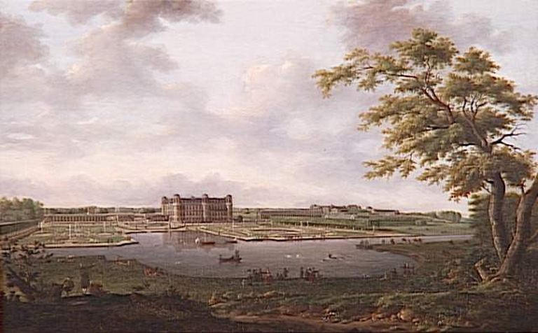 CHANTILLY EN 1781, VUE PRISE DU VERTUGADIN, Henri de Cort, 1781
