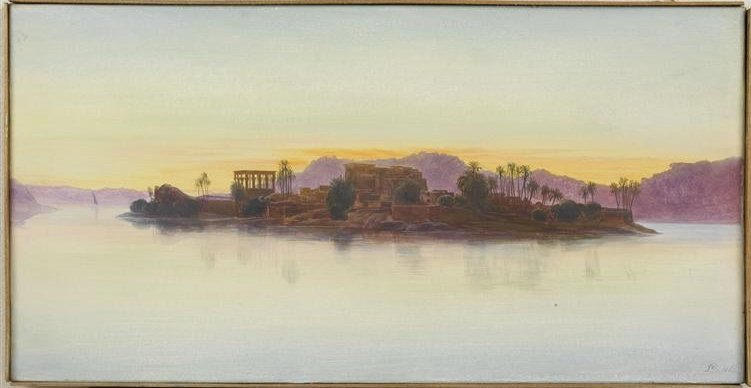 COUCHER DE SOLEIL SUR L'ILE DE PHILE_0