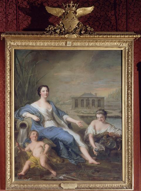 PORTRAIT DE MLLE DE CLERMONT AUX EAUX MINERALES DE CHANTILLY_0