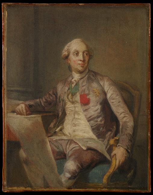 PORTRAIT DU COMTE D'ANGIVILLER, Joseph Siffred Duplessis, 1778 vers