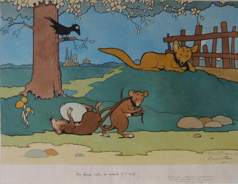 Les deux rats, le renard et l'oeuf_0