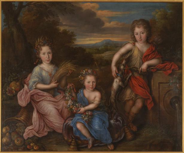 GROUPE D'ENFANTS SYMBOLISANT L'ETE, Florent de La Mare-Richart, 1697