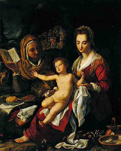 VIERGE A L'ENFANT AVEC SAINTE ELISABETH_0