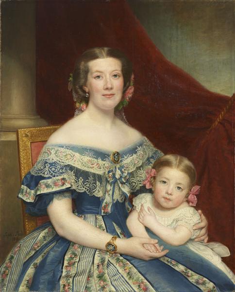 PORTRAIT DE MADAME GERBOIS, NEE PETIT, ET DE SA FILLE — Sophie Rude