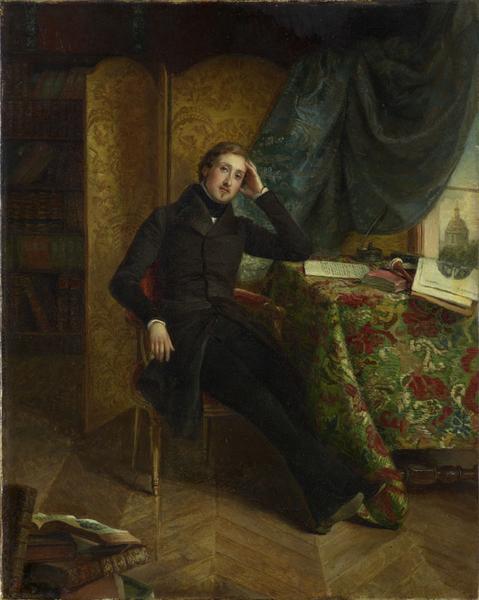 PORTRAIT DE MONSIEUR PAUL EMILE VILLENEUVE, PERE DE MME GRANCIER, A L'AGE DE 23 ANS, Sophie Rude, 1815 NE