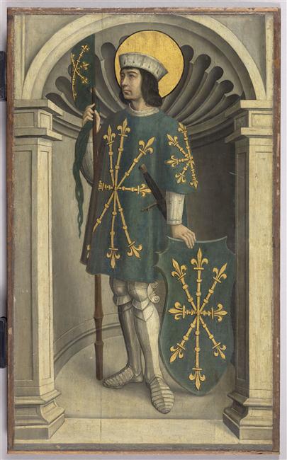 LA PRESENTATION AU TEMPLE ; SAINT VICTOR (?) , AU REVERS_1