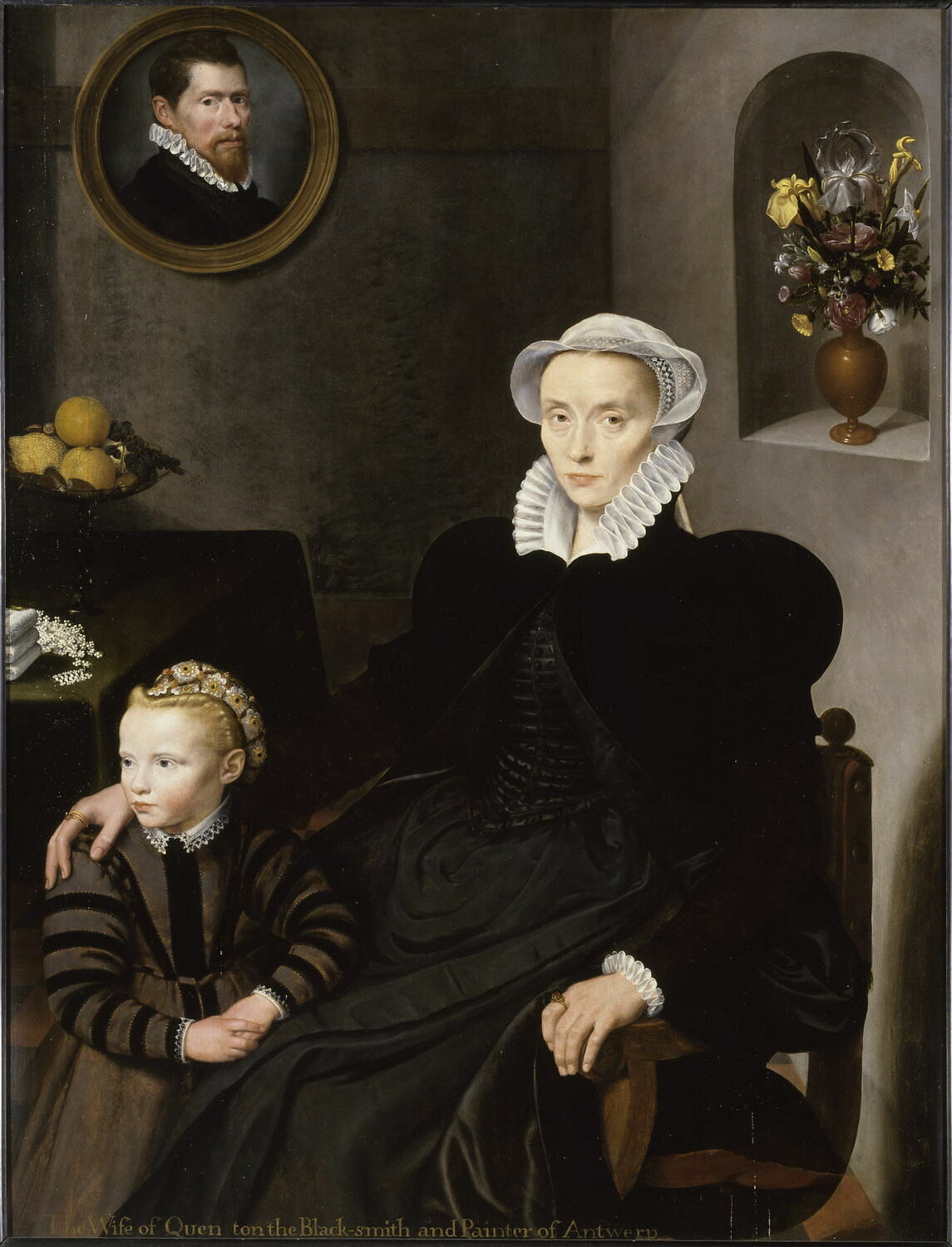 PORTRAIT D'UNE FEMME AGEE DE QUARANTE ANS ET D'UN ENFANT_0