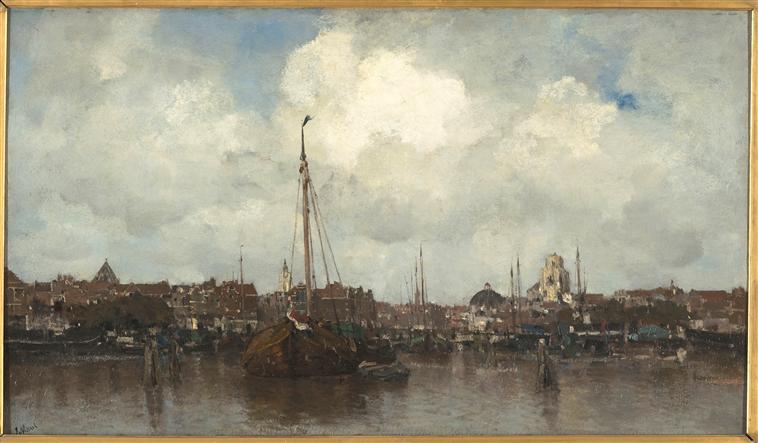 VILLE HOLLANDAISE AU BORD DE L'EAU_0