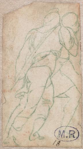 DEUX PERSONNAGES EN VETEMENT DE LA RENAISSANCE_0