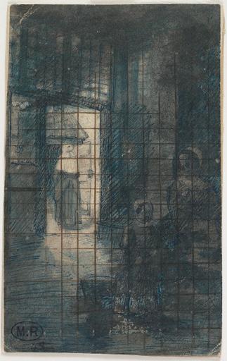 SCENE D'INTERIEUR D'APRES L'ARRIERE-COUR D'UNE MAISON HOLLANDAISE DE PIETER DE HOOCH_0