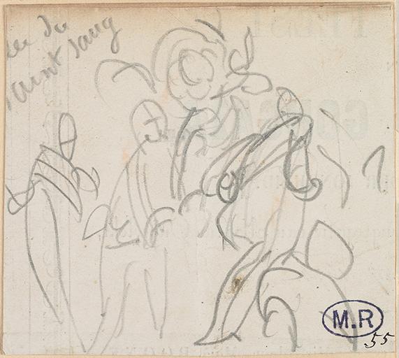 ESQUISSE DE PERSONNAGES D'APRES LA CHAPELLE DU SAINT-SANG DE BRUGES ?_0