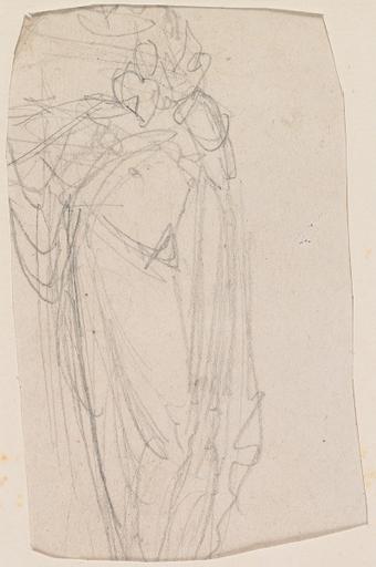 MARINE AU RECTO ; PERSONNAGE DRAPE AU VERSO_1