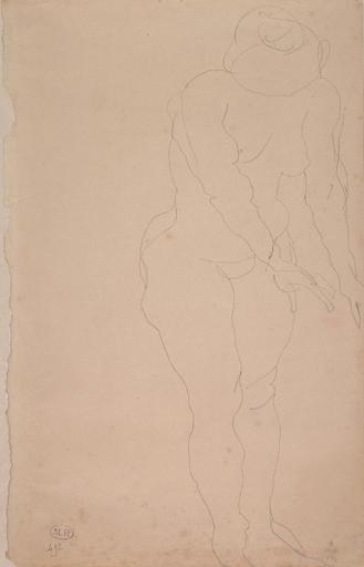 FEMME NUE AUX BRAS TENDUS VERS LA DROITE_0