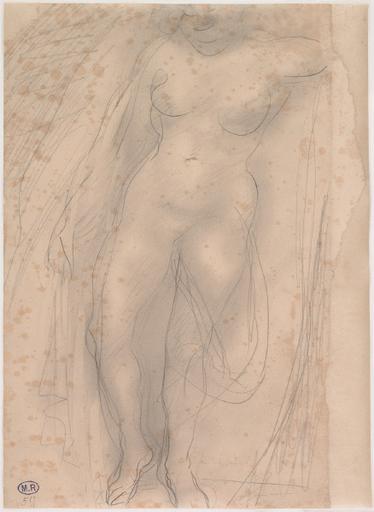 FEMME NUE DEBOUT AUX VETEMENTS OUVERTS_0