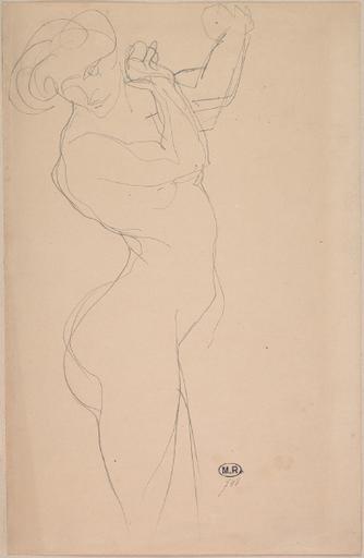 FEMME NUE DEBOUT DE PROFIL, SE RETOURNANT SUR SA DROITE, Auguste Rodin, 1900 vers,?