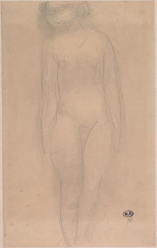 FEMME NUE DEBOUT, DE FACE_0