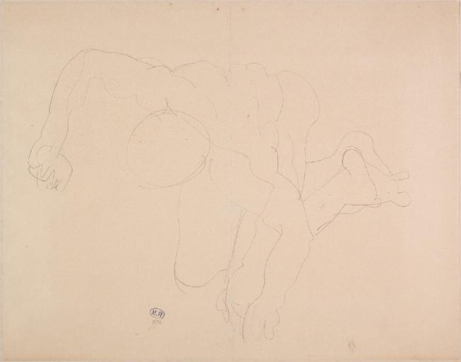 FEMME NUE A QUATRE PATTES VERS LA GAUCHE_0