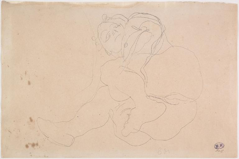 FEMME NUE SUR LE DOS, MAINTENANT LES JAMBES EN L'AIR_0